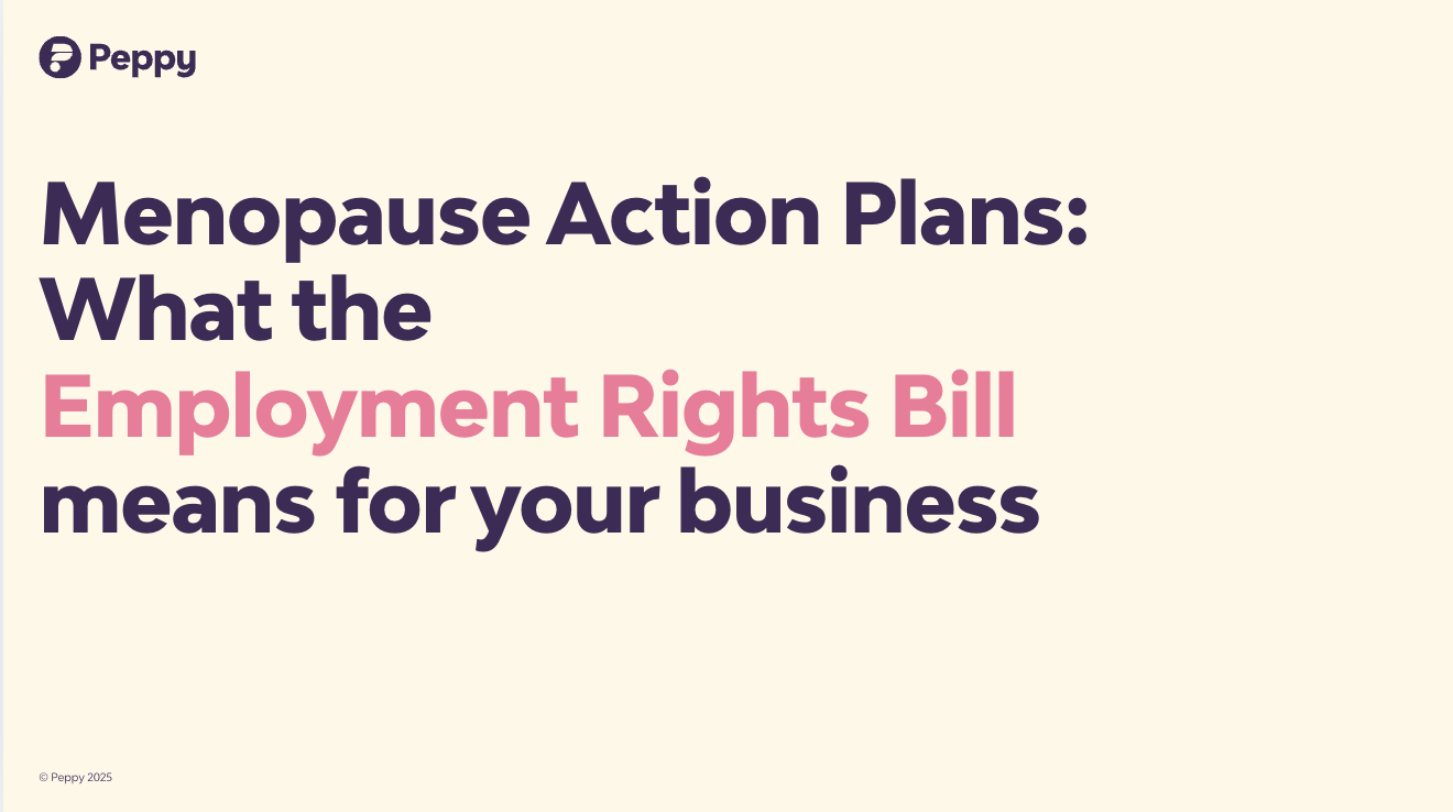  Menopause Action Plans: What the Employment Rights Bill means for your business