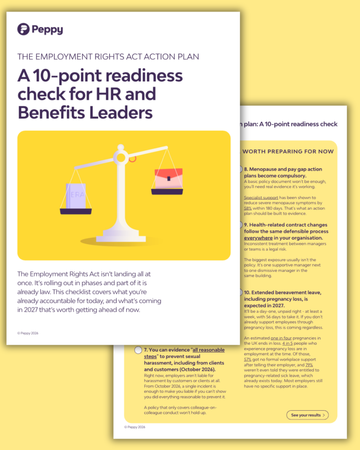 THE EMPLOYMENT RIGHTS ACT ACTION PLAN: A 10-point readiness check for HR and Benefits Leaders